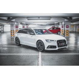 Накладки сплиттеры на пороги на Audi RS6 C7